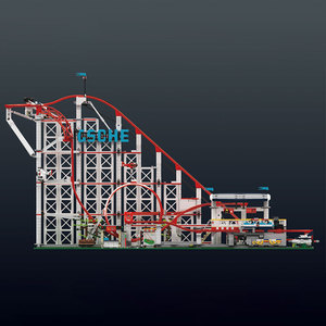 Mould <span class=keywords><strong>King</strong></span> 11014S Mould <span class=keywords><strong>King</strong></span> <span class=keywords><strong>Land</strong></span> Roller Coaster Juguetes Competencia dinámica Modelo Bloques de construcción Ladrillos - Product Image 3