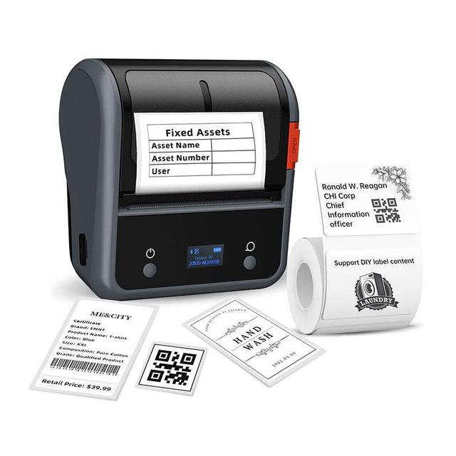 NIIMBOT 3 Inch 75mm Supermarket Shopping Mall Food and Fresh Market hang Tag Price Thermal Label Printer