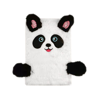 Couverture en peluche pour enfants, carnet de notes avec Design d'animaux, Logo imprimé ours blanc personnalisé avec lignes, 2021