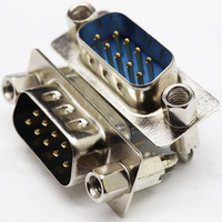 DB9 RS232 Seri Adaptör Erkek/Dişi Cinsiyet Değiştirici 9-Pin D-Sub Vidalı Terminaller