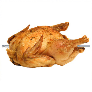 Fourchette rotative en acier inoxydable pour rôtir, ensemble d'axe de rotation, accessoires pour friteuse à air et <span class=keywords><strong>four</strong></span> électrique, pour poulet en bâtonnets et kebabs - Product Image 4