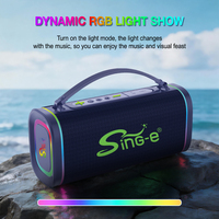 SING-E ZQS-M36 Mini Haut-parleur audio sans fil portable Bluetooth pour ordinateur, téléphone portable, scène, extérieur, avec subwoofer à grand volume