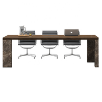 Design italien moderne Table de réunion de luxe Table de bureau de conférence Bureau de PDG Mobilier de bureau