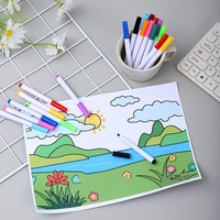 Marqueur pour tableau blanc effaçable et lavable, 12 couleurs, simple, économique, coloré, marque OEM, fabriqué en Chine, 113x10mm