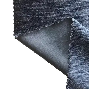 Nova moda de malha elástica de veludo coreana para ternos Lurex 86% poliéster reciclado