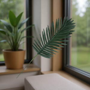 Foglie di Palma Perlacea Artificiali Piccole, Confezione da 12 Pezzi, Decorative per Interni ed Esterni - Product Image 2