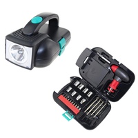 Kit d'outils de lampe torche ABS avec boîte à outils de 24 pièces et lampe torche