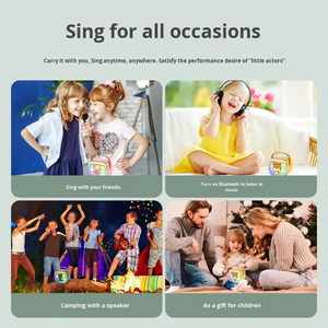 Family <strong>Karaoke</strong> Machine Interactive Kids Microphone Toys Wireless Speaker With Mic <strong>Songs</strong> for Mini Kids with <strong>Dual</strong> Microphones - Product Image 3