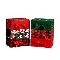 Boîte cadeau de Noël personnalisée avec ensemble de tricots, emballage de fête, mitaines, écharpe, mug à chocolat, boîte cadeau d'hiver, vente en gros
