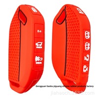 Étui de clé télécommande haut de gamme pour Sportage Ace Niro EV EV9 GT-Line à 9 boutons, en résine époxy, motif nid d'abeille, en silicone, pour clé de voiture
