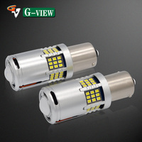 Accessoires de voiture Gview Ampoule LED lumineuse 1157 Ba15s 1141 P21w Auto Light LED feu arrière pour clignotants 1156 Canbus