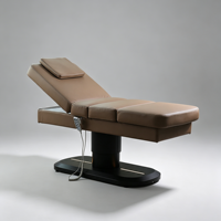 Table de massage électrique à 3 moteurs, très vendue, avec base LED et revêtement en cuir PVC, pour salon, spa, clinique de cils, hôpital
