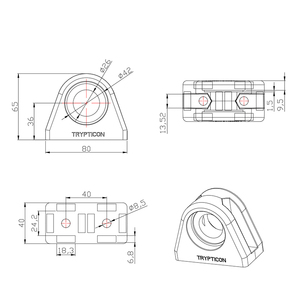 중국 제조업체 ML-1023-10 40*80 베어링 페데스탈 피벗 조인트 코너 브라켓, 알루미늄 프로파일 벤치 선반용 40 4080 - Product Image 4