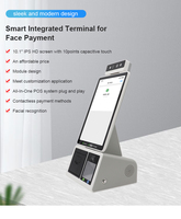 Kiosque tactile de 10.1 pouces pour la commande de fast food au restaurant, machine de paiement avec scanner d'imprimante et caméra