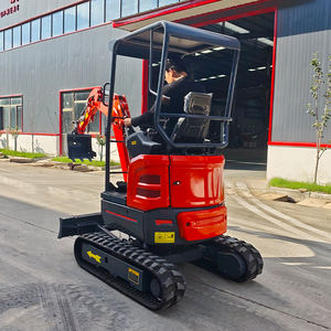 Frete Grátis Home Mini Escavadeira 1 Ton 2 Ton com Cabine Aberta Escavadeira-tipo Bagger Pelle para Venda - Product Image 5