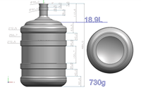Machine de soufflage semi-automatique pour bouteilles PET de 20 L (5 gallons) – Grande machine de fabrication de bouteilles d'eau
