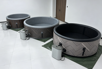 Spas et salles de sauna, installations de relaxation en plein air pour les centres de villégiature, bain à remous gonflable portable