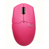 Mouse Gaming Ergonomis dengan 12000 DPI, 6 Tombol yang Dapat Diprogram, USB & Nirkabel, Sensor PAW3311, untuk Pemain Kanan Tangan