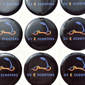 Calcomanías con Monograma y Icono Dibujado a Mano para Manualidades y Marca Artesanal, Pegatinas de Resina Personalizadas en Forma de Domo - Product Image 4
