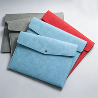 Carpeta de Cuero para Documentos A4, Bolsa de Archivo Portátil y Maletín con Portadocumentos para Oficina y Uso Profesional
