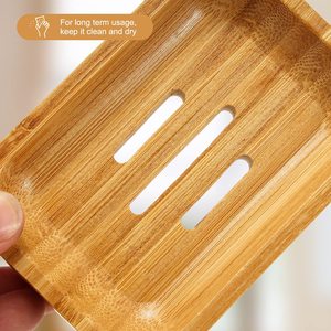 Japanese Style Solid Wood Soap <b>Dish</b> Rectangular Deck Mount For Bathroom And Kitchen Storage <b>Rack</b> - Product Image 2