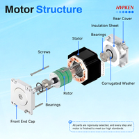 Kit moteur pas à pas hybride HYPKEN Nema 34 DM542, couple de 18 Nm, DC24V 7A, triphasé, pour imprimante 3D et CNC 4 axes