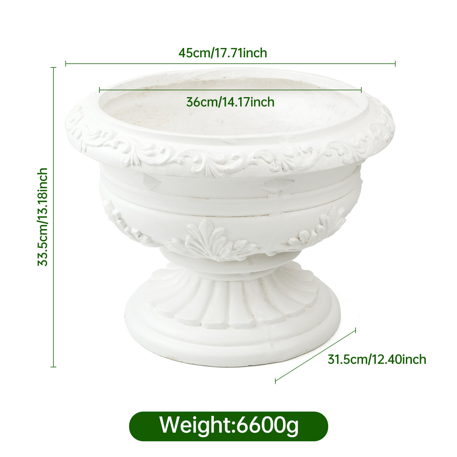 Roman no. 1 flower pot