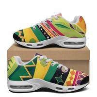 Chaussures de course en mesh avec coussin d'air et impression intégrale personnalisée, cadeau de Noël personnalisé, motif personnalisé possible