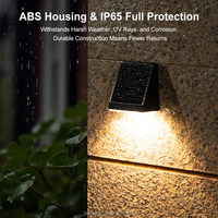Monocristallin IP65 Étanche Jardin Solaire Clôture Décoration Lumières Voie Porche Radar Détection Led Extérieur Solaire Mur Lumière