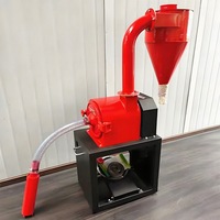 Broyeur à grains auto-amorçant à haute efficacité, moulin à broyer le maïs, le blé, le riz, les aliments pour animaux, 400 kg/h pour une petite exploitation agricole