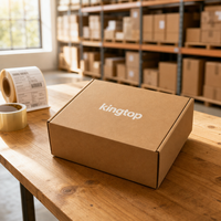 Boîte d'expédition en carton ondulé Kraft personnalisée avec logo, en carton brun recyclé, pour l'e-commerce, les vêtements, les emballages cadeaux
