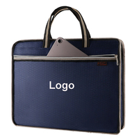 Maletín Portadocumentos Impermeable, Ecológico, Duradero y Portátil con Asa, Logotipo Personalizado, para Archivos, Cuadernos, con Cierre y Bolsillo para Negocios