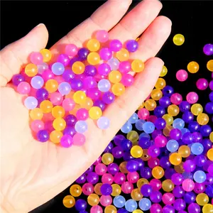 8Mm Lichtgevende Acryl Kralen Diy Handgemaakte Losse Kralen Accessoires Uv Verkleuring Ronde Acryl Kralen Voor Sieraden Maken