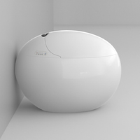 Nouveaux appareils sanitaires Wc Inodoro Inteligente en céramique en forme d'oeuf électrique automatique Intelligent cuvette de toilette toilette intelligente