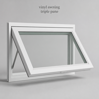 Auvent en vinyle sur mesure avec fenêtre à triple vitrage en verre trempé pour les maisons neuves aux États-Unis, vérifié et certifié