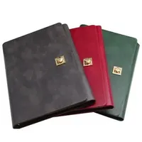 Carnet à couverture rigide en cuir PU personnalisé HQB A4/A5/A6 avec reliure cousue, journal d'affaires, porte-stylo, cadeau, vente en gros, offset