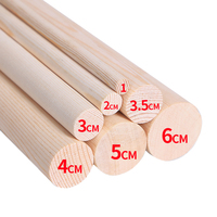 Tiges de cheville en bois non finies artisanat faisant des bâtons de bois dur ronds non finis bouleau hêtre Balsa Long petit bâton de bois