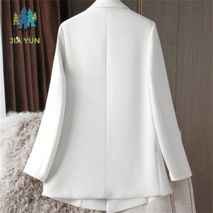 <span class=keywords><strong>Blazer</strong></span> Wanita Lengan Panjang Kancing Solid Model Slim Fit untuk Musim Semi/Gugur, Jaket Formal Kantor, Laris Manis - Product Image 5