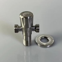 Banyo tuvalet 1/2 SS304 musluk açı horoz vana açı Stop vana ile fabrika fiyat