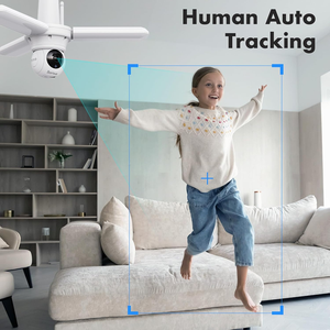2024 Hot Selling 30W Foldable LED Indoor Garage <strong>Light</strong> 6500K 3 Head Bulb with <strong>Camera</strong> Industrial Style Wi-Fi <strong>Security</strong> <strong>Light</strong> - Product Image 4
