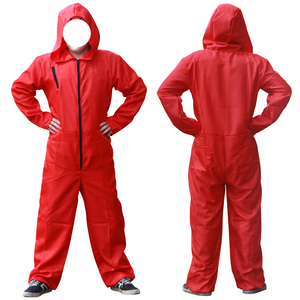 Disfraz <span class=keywords><strong>de</strong></span> Casa <span class=keywords><strong>de</strong></span> Cartas para Adultos, Mono Rojo con Máscara, para Cosplay y Actuaciones Escénicas - Product Image 2