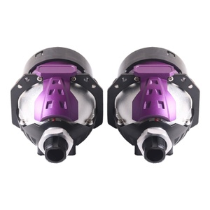 New 2.5 Inch LED Headlights 50W Double Lamp Cup Bi Focal Lens Super Heat Rejection Bi LED Projector Lens for Universal Car - Product Image 1