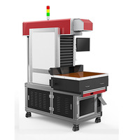 Grande machine de marquage laser CO2 CNC avec scanner Galvo 3D dynamique haute rigidité pour cuir, bois, papier et plus (AI/DXF/PLT), refroidissement par eau