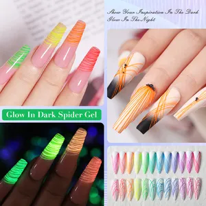 Led Uv Gel Polish Long Lasting Glow In The Dark Spider Gel Kit Gel Nails Finger Nail Arts Set UV LED Gel Polish Manufacturer