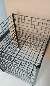 RH-DC6160-B 610*600*870mm Présentoir mobile flottant, Cage promotionnelle détachable, Cage en fil métallique carrée noire - Product Image 6