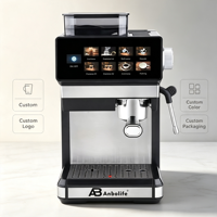 Cafetera Espresso Programable Francesa Anbolife con Pantalla Táctil IMD, Molinillo Integrado, Función de Cold Brew, para el Hogar, OEM
