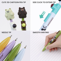 Nouvel Arrivage Stylo Semi-Gel Rotatif à Clic Latéral, Thème IP Créatif, Motif Dessin Animé Mignon, Anti-Stress pour Étudiants, Cadeau pour Enfants, Stylo à Encre Hybride Rotatif