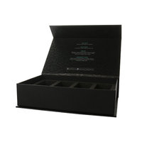 Vente en gros de boîte de bouteille de soin des ongles en gel vide en papier kraft de luxe personnalisé boîte d'emballage de vernis à ongles avec insert EVA