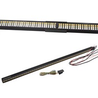 Nueva Barra de Luces Estroboscópicas de Emergencia Plegable de 60 Pulgadas y Triple Fila para Camionetas/SUVs, Impermeable IP67, 50W, 12V, Fácil Montaje