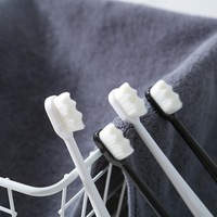 Brosse à dents extra douce pour les gencives et les dents sensibles. Micro Nano brosses à dents avec 20,000 poils de charbon de bambou ultra doux
